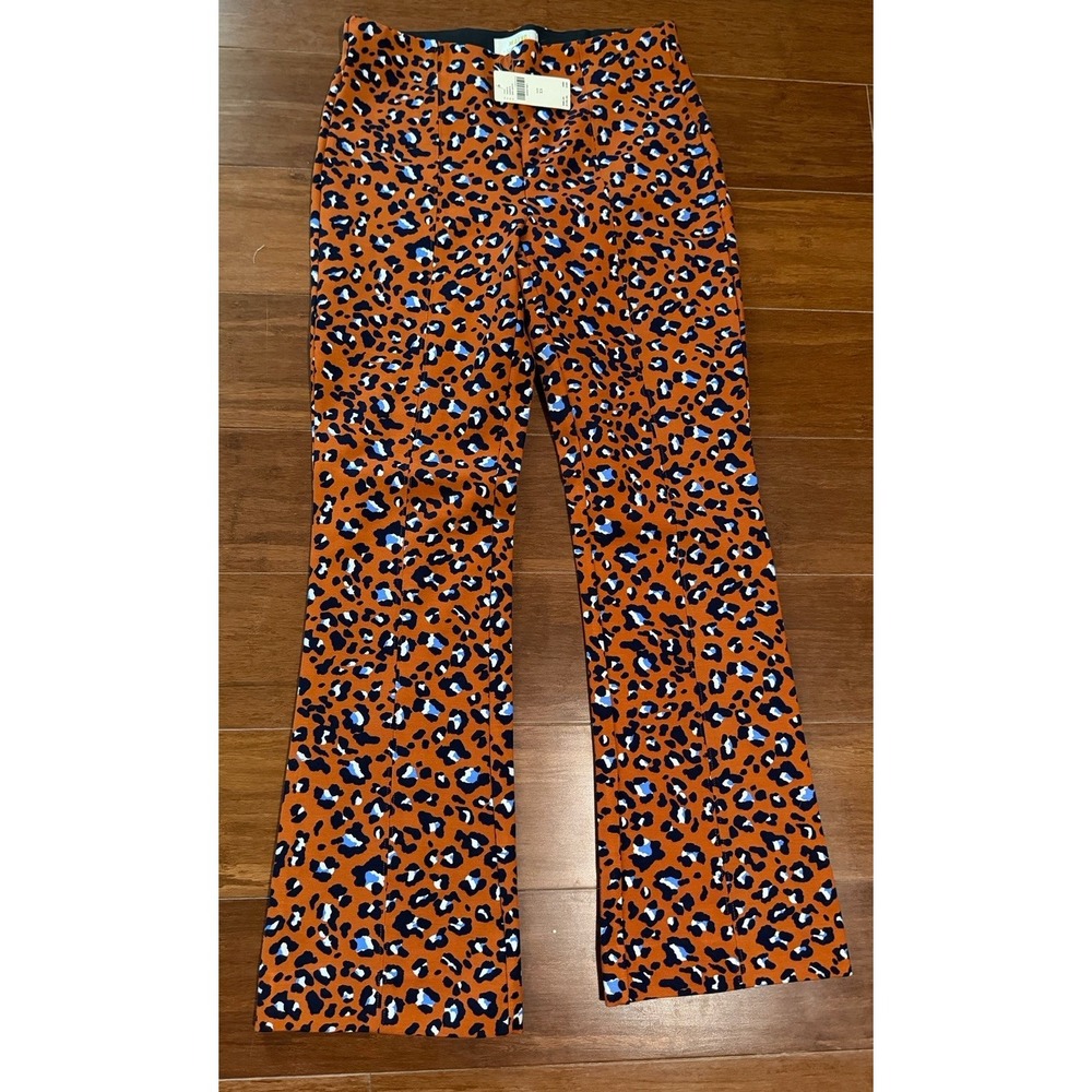 Maeve Anthropologie XS Capri‎ Boot Pull On Pants Animal Print Stretch NWT